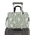 thumbnail image 2 of FORMRS 16" Laptop Bag Carrying Sleeve Case with Handle Travel Shoulder Briefcase, Green Floral Cat Pattern, 2 of 8