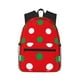 thumbnail image 1 of Disketp White and Green Polka Dot Mochila Ligera Clásica con Múltiples Bolsillos, Mochila Casual para Hombre y Mujer, Ideal para Escuela, Trabajo y Viajes, 1 of 6