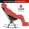 thumbnail image 6 of Camping Chair, Vecukty High Back Rocking Chair 165 lbs Capacity, Compact Outdoor Portable Folding Rocker Chair for Camping Hiking Gardening Travel Beach Picnic,Black, 6 of 9