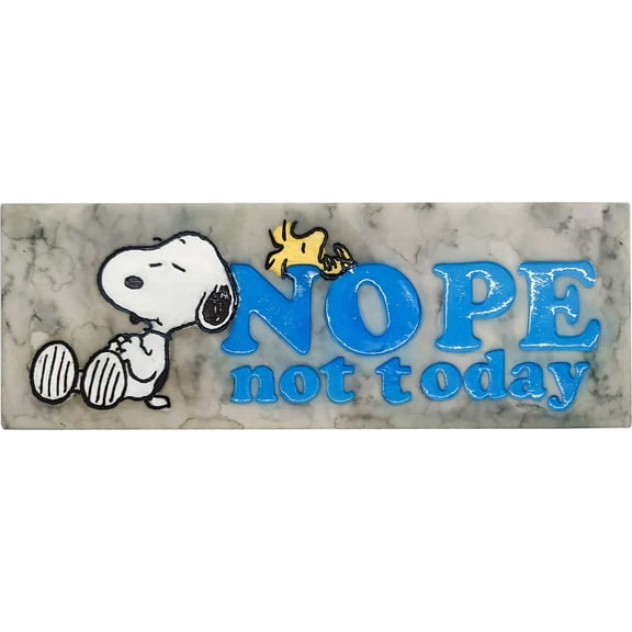 SNOOPY NOPE NOT TODAY DESK SIGN