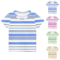 thumbnail image 1 of Ashirexll Chemises pour Garçons, Hauts d'Été, Mode Décontractée pour Garçons à Imprimé de Lettres, Col Rond, Manches Courtes, 1 of 4