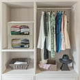 thumbnail image 7 of Sorbus Oxford Fabric Storage Bins: Stackable, Foldable Organizer Bags, with Clear Window (Set of 2), Beige, 7 of 7