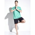 thumbnail image 2 of Expert Brand Men's Heather Performance Crewneck T-Shirt, Heather Kelly Green, XL, 2 of 5