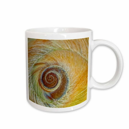 3drose, Usa, Washington State, Seabeck. Abstract of Moon Snail Shell Closeup., 15oz Mug