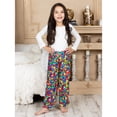thumbnail image 3 of Up Past 8 Girls' Pajama Pants Fuzzy Plush Sleepwear Fun Pants, 3 of 6