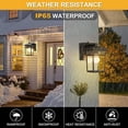 thumbnail image 4 of MY Porch Light with GFCI Outlet, Dusk to Dawn Outdoor Wall Light with Built-in Outlet, Waterproof Anti-Rust Aluminum Exterior Wall Mount Fixture for House, Garage, Front Door, Bulb Included, 4 of 6