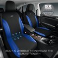 thumbnail image 2 of Cubiertas para Asientos de Auto Skechers Work en Cuero y Tela Oxford Azul, 2 of 8