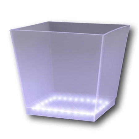 Blinkee LUCCIB-WT Light Up Chilled Cube Ice Bucket, White