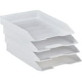 Stackable Letter Tray Front Load, Plastic, Desktop File Organizer