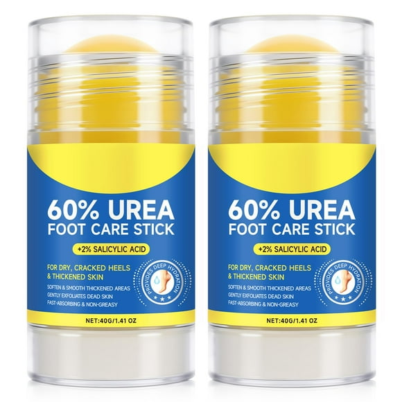 Barra para el cuidado de los pies QJCWXIAOX con 60% de urea y 2% de ácido salicílico x2