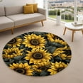 thumbnail image 4 of Circle Dot Round Area Rug, playful polka pattern carpet for nursery, hallway or office, soft washable non-slip floor mat, cheerful modern décor accent, 4 of 7