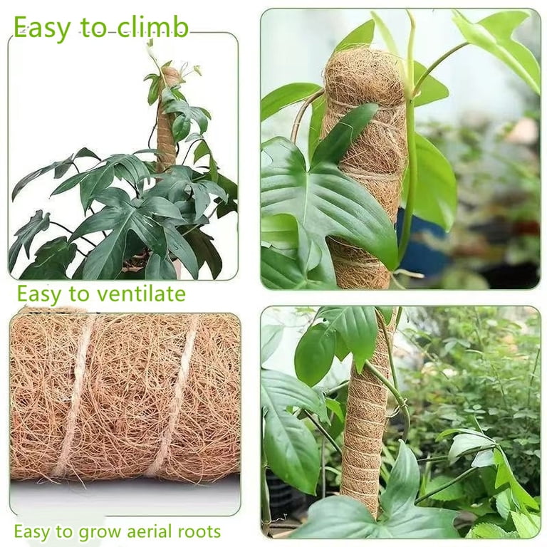 Moss Pole,2 Pack 28 Inch Monstera Plant Support, Upgraded 7mm