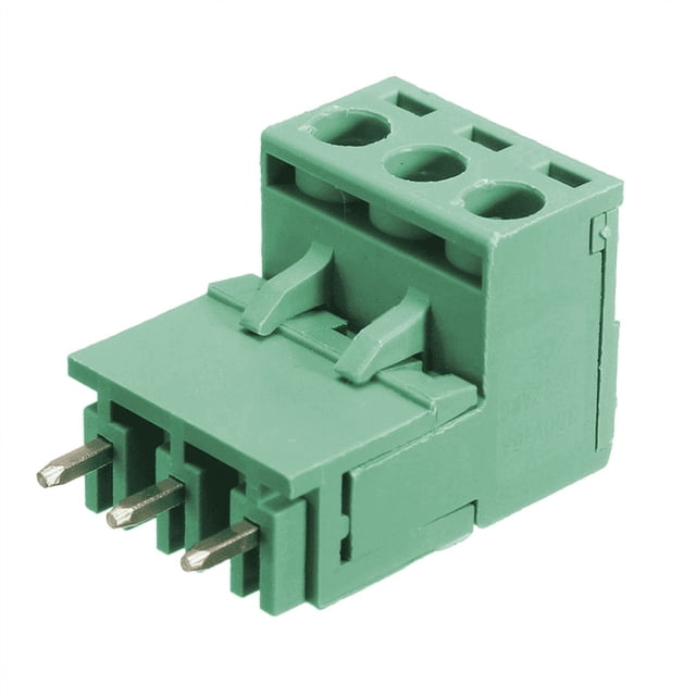 50Pcs 5.08mm Pas 3Pin Vis Pc Bornier Connecteur Angle Droit