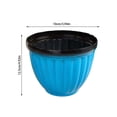 thumbnail image 3 of TIELUTT Large Ribbed Planter Pots for Indoor Outdoor Garden Large Flower Outdoor Modern Flower Stands for Centerpieces Small Flower Pot Set Flower Stands for Indoor Corner Flower, 3 of 5