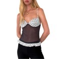 thumbnail image 2 of Biezeib Women Camisoles Dot Print V-Neck Sleeveless Cami Tops Backless Tank Tops Summer Vests Streetwear, 2 of 6