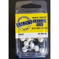 thumbnail image 3 of Kalin's TJ10WH-18 Triple Threat Crappie Jighead, 1/8 oz, White, 3 of 4
