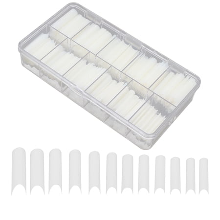 Nail Salon Nail Tips, Fake Nail Tips U Shape DIY Nail Tips Ultra-light