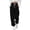 Black, variant on Joggers for Women Elastic High Waist Drawstring Relaxed Fit Leopard Print Sweatpants Trousers with Pockets
