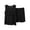 Black, variant on ROHUUQUE Women's Pajama Set Solid Cotton Tank Top & Shorts 2 Piece Sleeveless Loungewear