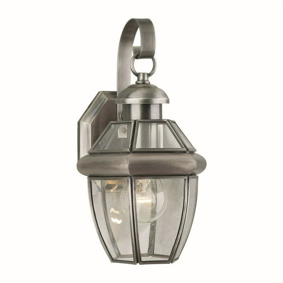 Forte Lighting 1101-01 Outdoor Wall Sconce From The Exterior Lighting Collection - Grey