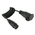 thumbnail image 1 of Trailer Adapter Cord, Trailer Socket, Black Spring Adapter Wire RV Extension Cord Cable Connector For Car Ship Trailer Commercial Vehicle, 1 of 8