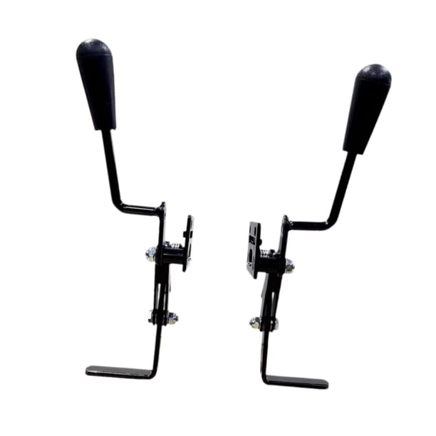 Freno de silla Bloqueo de rueda de silla Freno de mano portátil para silla eléctrica Reemplazo para adultos Se adapta a la mayoría de sillas de ruedas
