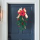 thumbnail image 4 of Fiudx Guirnalda Navideña de Ratán con Diseño de Copos de Nieve, Elegante Color Blanco y Verde, Decoración Navideña para El Hogar, Perfecta para Árbol o Puerta, Temática Invernal Versátil, Tamaño 45 X, 4 of 6
