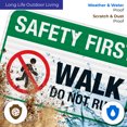 thumbnail image 5 of Pool Sign, Safety First Walk Do Not Run Sign,, 5 of 5