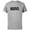 Athletic Heather, variant on Logo Black White and Gray - Short Sleeve Cotton T-Shirt for Adults - Customized-White