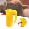 thumbnail image 4 of S SERENABLE Tasses d'Alimentation pour Agneau d'Intérieur Grande Capacité Outil d'Alimentation pour Chiot Vache, Jaune, 4 of 9