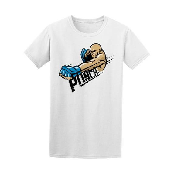Comic Style Martial Arts Punch Tee Men's -Image by Shutterstock