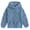 Blue, variant on Aideaone Girls Fuzzy Fleece Hoodies Sweater Cable Knit Warm Sherpa Pullover Sweatshirt with Pockets 6-13 Years
