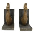 thumbnail image 3 of Nautical Marine Scandinavian Viking Fjord Dragon Longship Prow Ship Bookends Set, 3 of 7