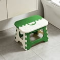 thumbnail image 4 of Sahpxhe Step Stool Foldable Portable Plastic Folding Step Stool,Lightweight Green Space-Saving Seat Kitchen Step Stool for Home,Office,Camping,Outdoor Green, 4 of 8