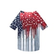 thumbnail image 5 of Anmrize American Flag Print Dog Outfit, 4th of July Dog Shirt American Flag Costume, Patriotic Pet Clothes Independence Day Dog Outfit Summer Vest for Small Medium Large Dogs, A28, 5 of 5