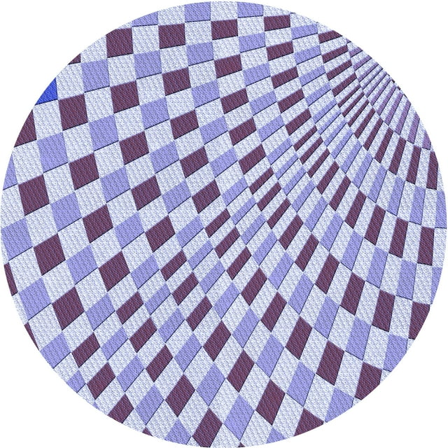 Ahgly Company Machine Washable Indoor Round Transitional Purple Sage Bush Purple Area Rugs, 3' Round