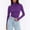 Purple, variant on ClodeEU Women's Turtleneck Long Sleeve Shirts,Thermal Underwear Tops,Slim Fit Fall Fashion Lightweight Clothes Purple,Womens Plus S