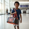 thumbnail image 7 of Mavel Spiderman Mini Duffle Bag for Kids  Spider-Man Travel Bag for Boys or Girls  Miles Morales Lightweight Black & Red Spiderverse Overnight Bag with Adjustable Strap  Ages 3+, 7 of 7