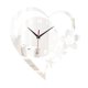 thumbnail image 4 of Reloj de pared con forma de corazón, decoración de pared, reloj decorativo de acrílico para dormitorio y hogar. Plata, 4 of 8
