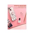 thumbnail image 7 of i-Blason Cosmo Snap Case Designed for iPhone 13 6.1 Inch (2021 Release), Slim with Built-in 360° Rotatable Ring Holder Kickstand Supports Car Mount (Marble), 7 of 7