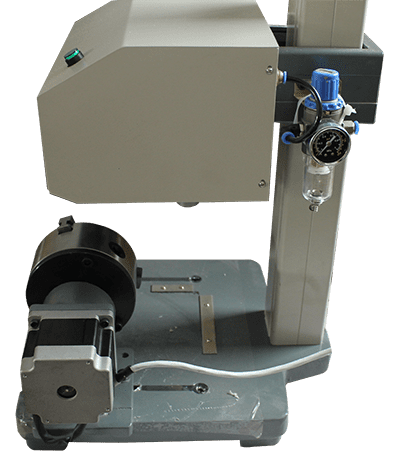 INTSUPERMAI 7" LCD Touch Screen Pneumatic Dot Peen Marking Machine and Rotation Axis Set