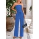 thumbnail image 3 of Conjunto Coordinado PRETTYGARDEN Top Tubo y Pantalones de Pierna Ancha Azul XXL, 3 of 8