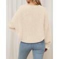 thumbnail image 3 of BTFBM Women's Oversized Sweater Crewneck Fall Winter Long Sleeve Fuzzy Warn Knit Pullover Sweaters Trendy Outfits, 3 of 10