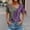 Purple, variant on ALLLIST V-Neck Womens Tops Clearance Under $10 Short Sleeve Green Graphic T-Shirts Casual Button Ladies Tops and Blouses
