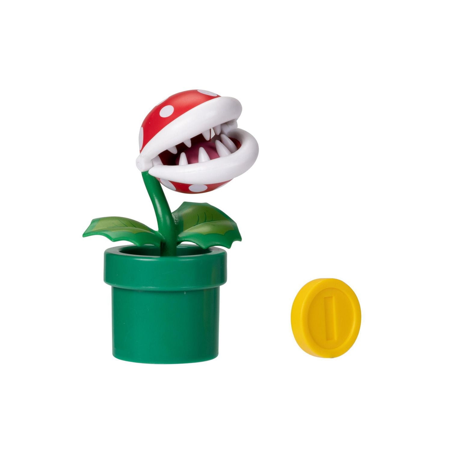 Super Mario 4 Inch Figure - Piranha Plant with Coin