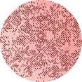 thumbnail image 1 of Ahgly Company Indoor Round Oriental Red Industrial Area Rugs, 5' Round, 1 of 4