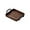 D, variant on chaungfeng Brown Plastic Serving Tray with Handles, Food Tray for Breakfast,Coffee Table,Dinner & Bar, Decorative Tray for Kitchen, Bedroom (C)