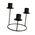 thumbnail image 4 of Candelabro porta velas,Candelabro porta velas candelabro soporte 3 brazos,Pilar de vela cónico de metal alto y largo para bodas,Centro de mesa para fiestas,aniversarios,cenas,eventos y negro, 4 of 8