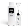 thumbnail image 3 of White Alcohol Ink for Resin, Alcohol Ink White Blanco Color 4-Ounce for Epoxy Resin, Tumblers, Resin Art, Alcohol Ink Paper, White Pigment Ink, 3 Pixiss Needle Tip Applicator Bottles and Funnel, 3 of 5