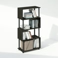 thumbnail image 5 of Furinno Reed 5-Tier S-Shaped Bookcase, Bookshelf, Espresso, 5 of 6